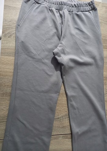 Gri Diz yapmaz Kumaş Eşofman - Görsel 5