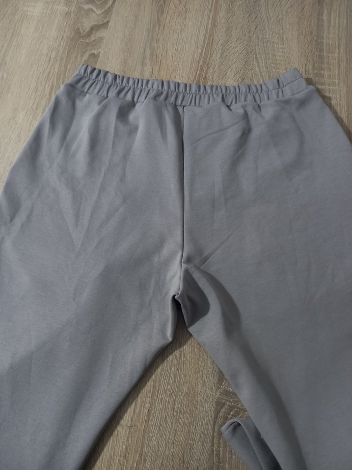 Gri Diz yapmaz Kumaş Eşofman - Görsel 3