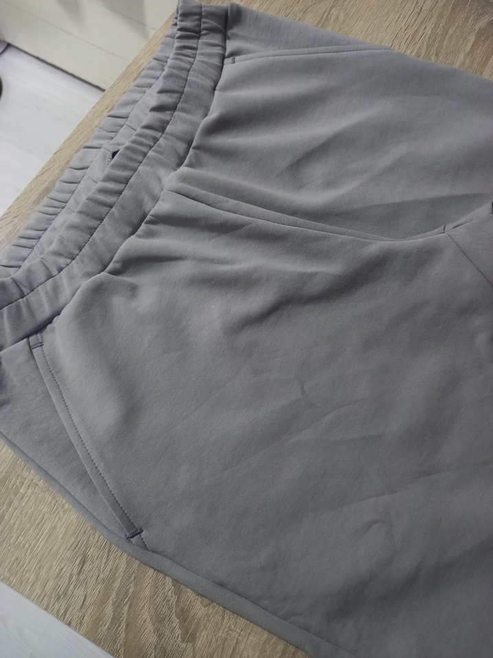 Gri Diz yapmaz Kumaş Eşofman - Görsel 2