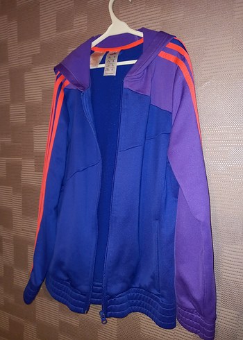 Mor Renkli Adidas Fermuarlı Spor Ceket - Görsel 6