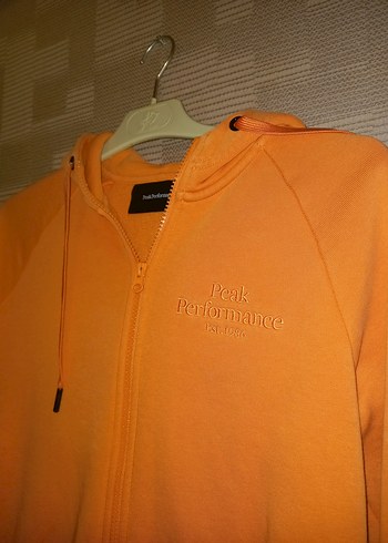 Turuncu Fermuarlı Kadın Sweatshirt - Görsel 3