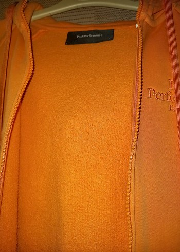 Turuncu Fermuarlı Kadın Sweatshirt - Görsel 9