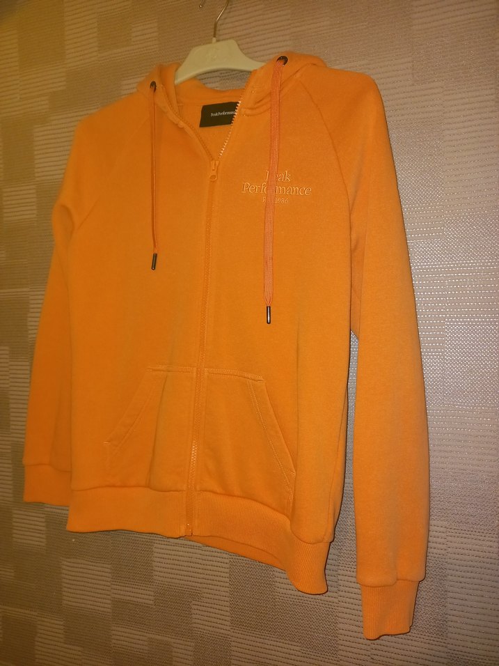 Turuncu Fermuarlı Kadın Sweatshirt - Görsel 2