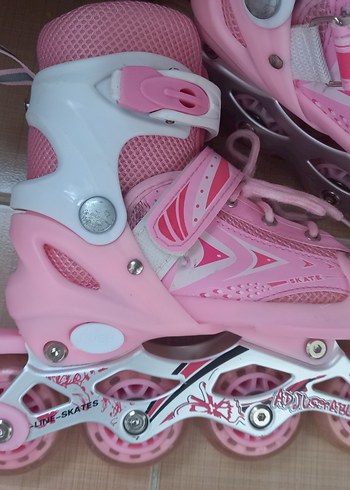 Pembe Renkli Kız Paten - Görsel 5