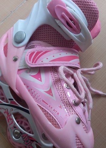 Pembe Renkli Kız Paten - Görsel 6