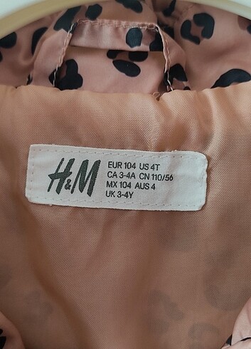 4 Yaş Beden H&M yağmurluk trenç 