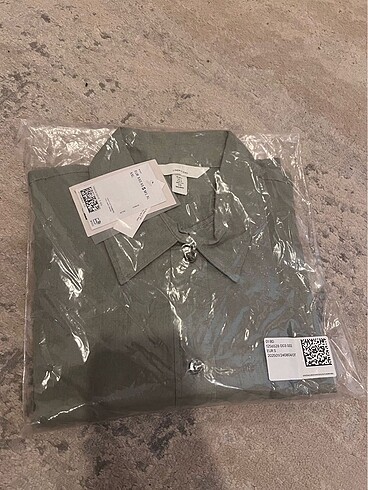 H&M Keten karışımlı oversize gömlek