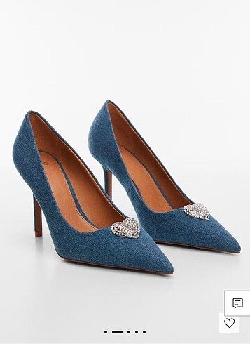 39 Beden mavi Renk Denim topuklu