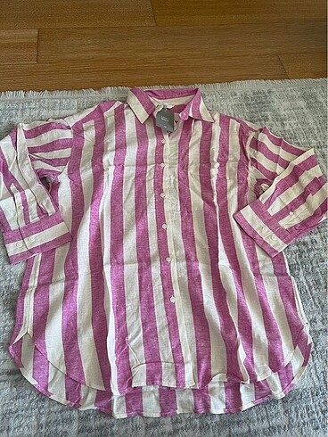 H&M Oversize keten gömlek