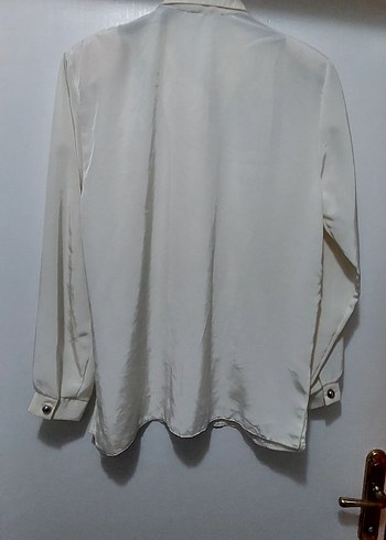 Nakış Detaylı saten Gömlek - Görsel 6