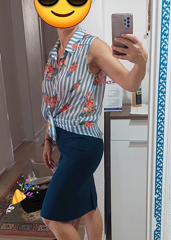 Fermuarlı kalem etek - Görsel 7