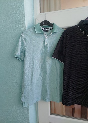 Erkek Siyah Kısa Kollu Pamuk Polo Tişört - Görsel 6