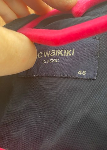 Düğmeli Midi Kadın Trençkot - Lacivert - Görsel 4