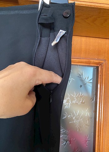 Uzun Kollu Siyah Desenli Kadın Tunik ve Pantalon - Görsel 10