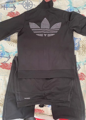 Kadın  Siyah Fermuarlı Eşofman Takımı - Görsel 4