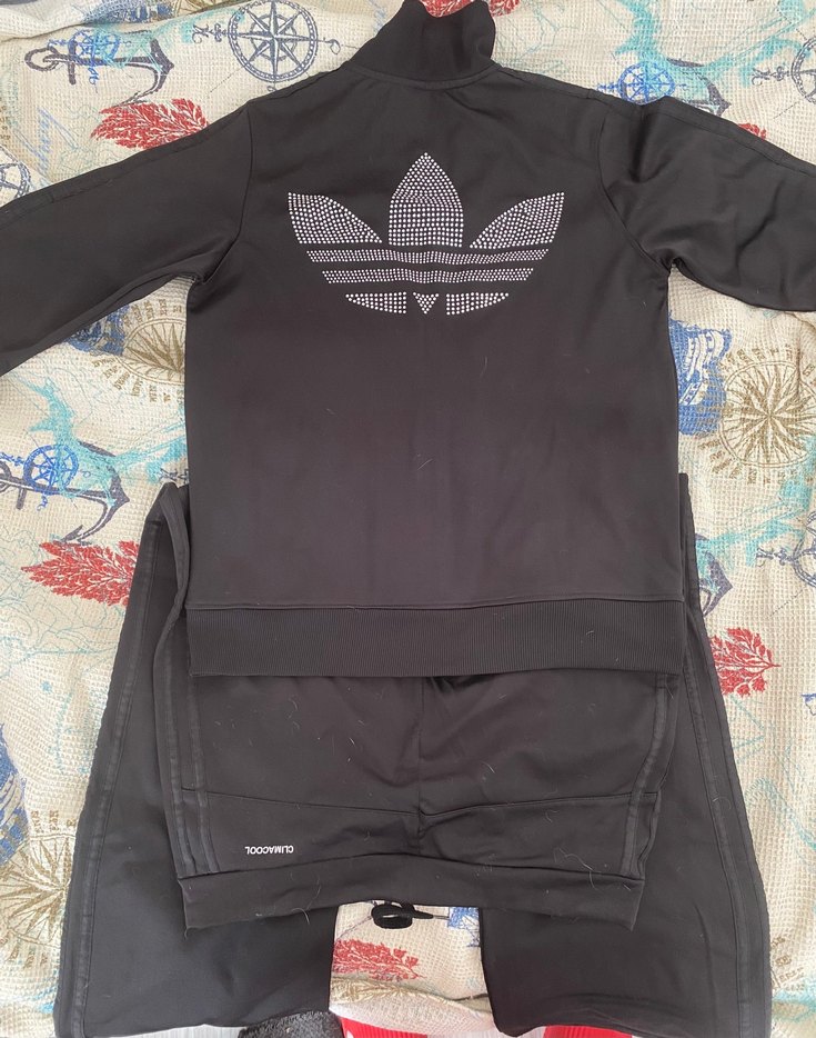 Kadın  Siyah Fermuarlı Eşofman Takımı - Görsel 4