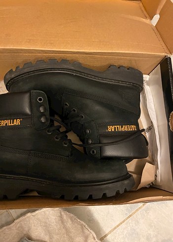 Siyah Kadın Platform Topuklu Caterpillar Bot - Görsel 8