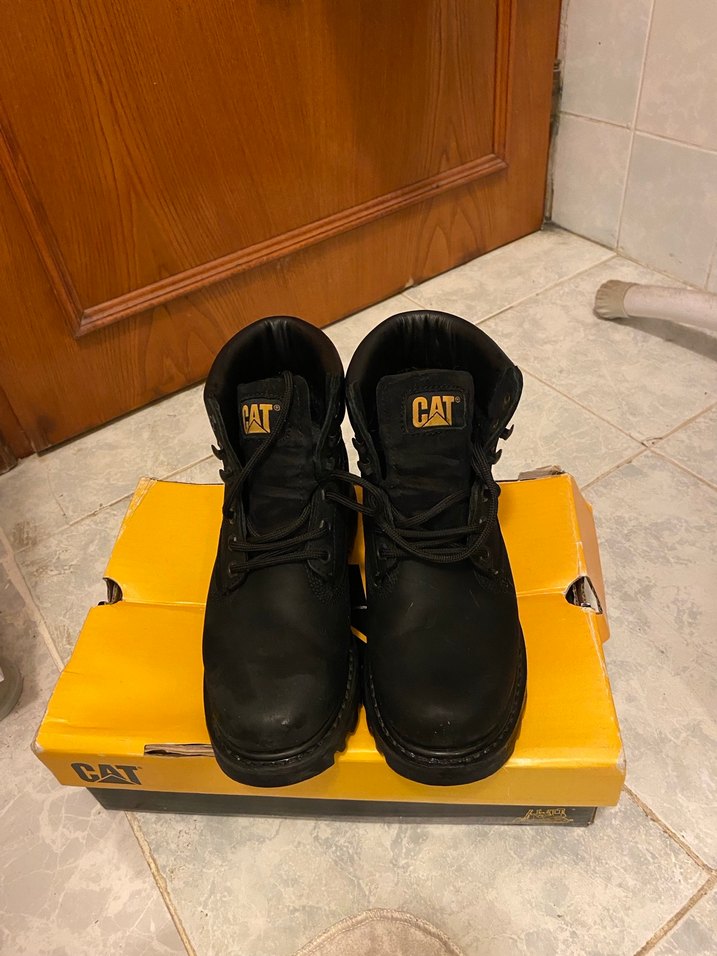 Siyah Kadın Platform Topuklu Caterpillar Bot - Görsel 4