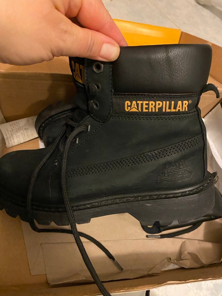 Siyah Kadın Platform Topuklu Caterpillar Bot - Görsel 5