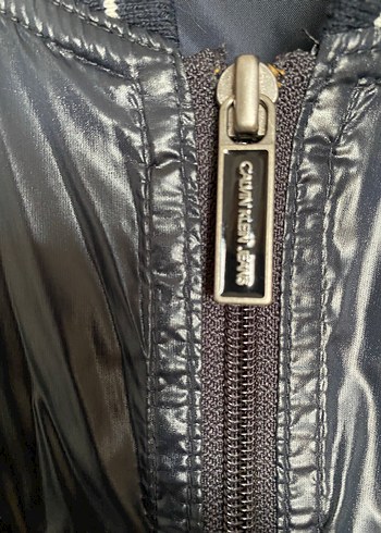 Lacivert  Parlak rüzgarlık  Fermuarlı - Görsel 4