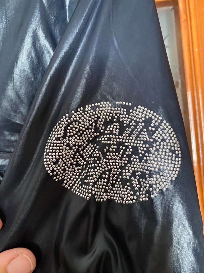 Lacivert  Parlak rüzgarlık  Fermuarlı - Görsel 3