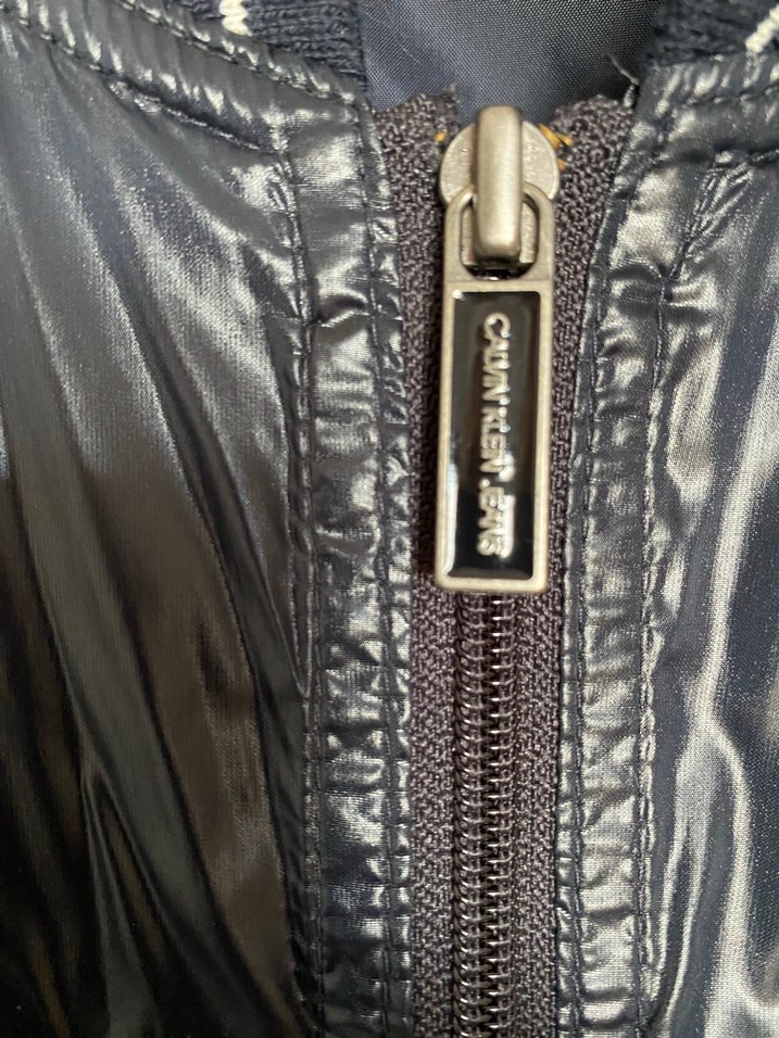 Lacivert  Parlak rüzgarlık  Fermuarlı - Görsel 4