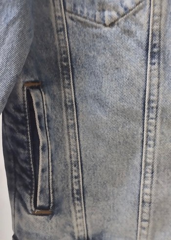 xs Beden mavi Renk Düğmeli Mavi Kadın Denim Ceket (38-40 bedene kadar uyumlu)