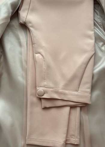 Diğer Pembe Mini Düğmeli Kadın Blazer Ceket