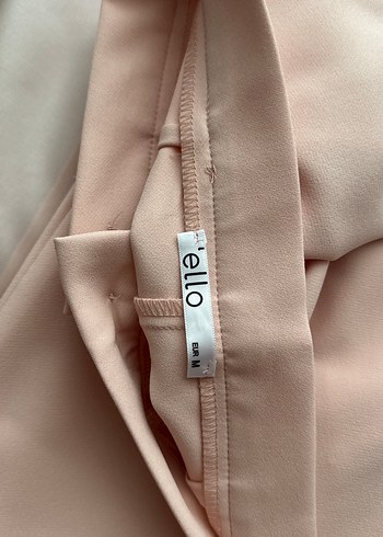 m Beden pembe Renk Pembe Mini Düğmeli Kadın Blazer Ceket