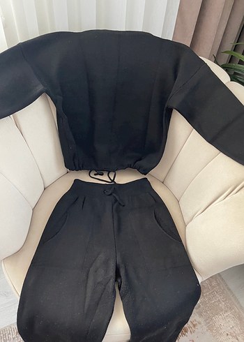 Siyah Kadın Oversize Eşofman Takımı