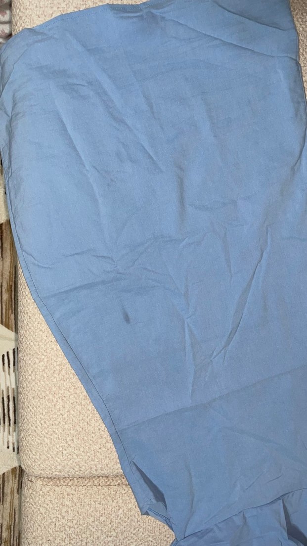 Mavi Drapeli kısa gömlek esnek elbise - Görsel 2