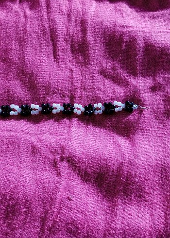 Mor Boncuklu Kadın Bileklik - Görsel 2