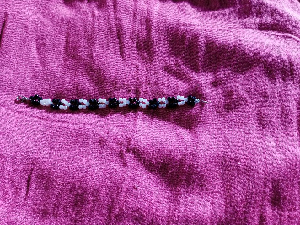 Mor Boncuklu Kadın Bileklik - Görsel 2