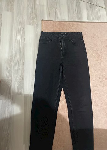 Diğer Siyah Duz Kesim Denim Jean
