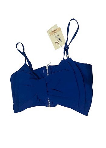 Diğer Sik Ve Rahat Mavi Crop Top