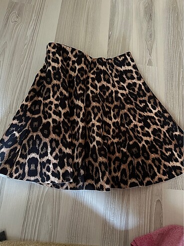 Leopar mini etek