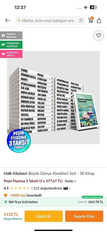 Büyük dünya klasikleri 30 set
