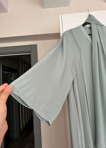 Su yeşili abaya - Görsel 2