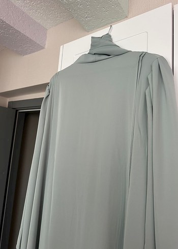 Su yeşili abaya - Görsel 6