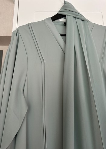 Su yeşili abaya - Görsel 3