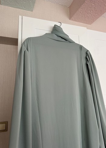 Su yeşili abaya - Görsel 7