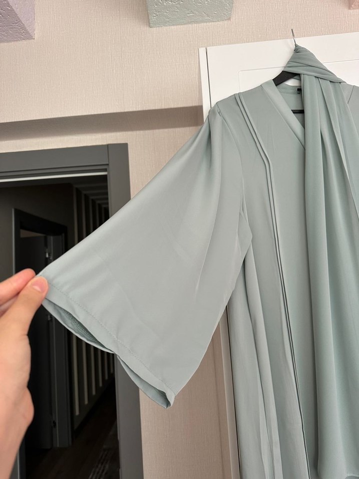 Su yeşili abaya - Görsel 2