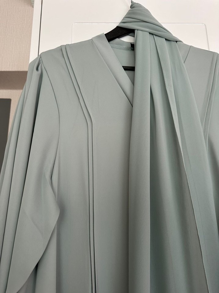 Su yeşili abaya - Görsel 3