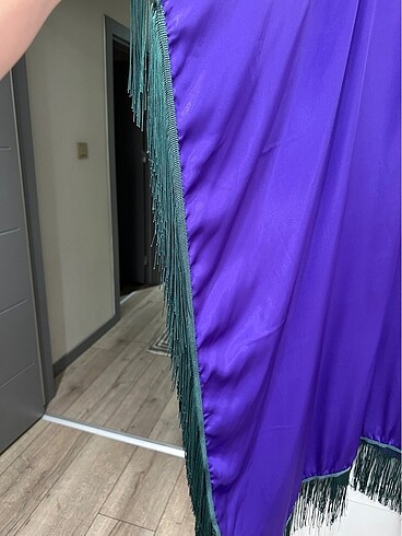 universal Beden Püsküllü abaya elbise