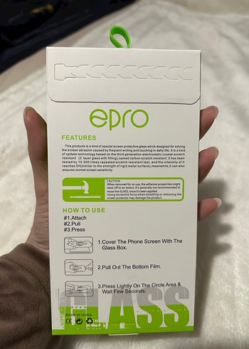 epro 5D 14 Pro Max Kaplama Cam Ekran Koruyucu - Görsel 2