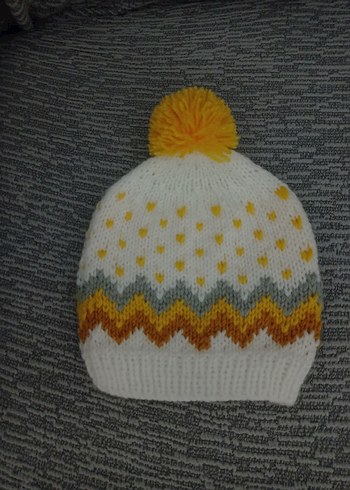 Renkli Ponponlu Örgü Çocuk Bere - Görsel 3