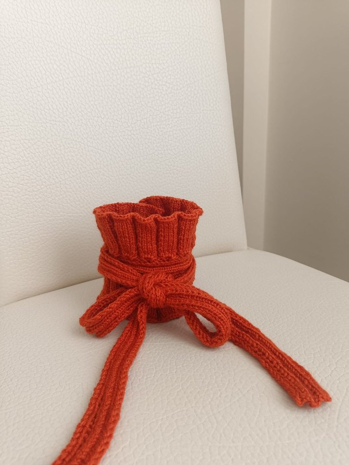 Kiremit Rengi Boyun Bağı - Görsel 4