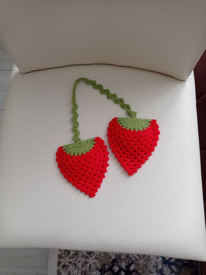 Kırmız Çilek Model Mutfak Tutacağı - Görsel 2