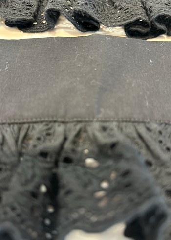 Zara Nakışlı Siyah Kız Bolero Fırfırlı