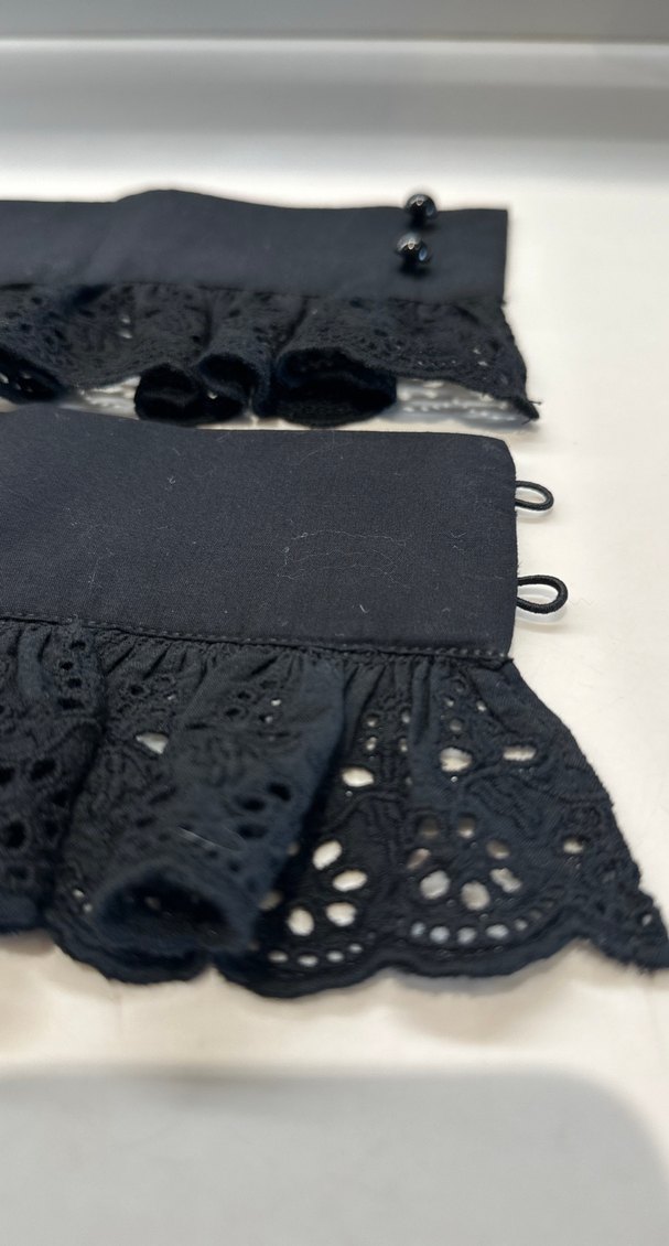 Nakışlı Siyah Kız Bolero Fırfırlı - Görsel 3